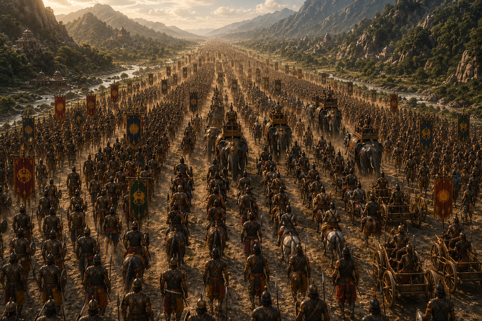 Human army on the move